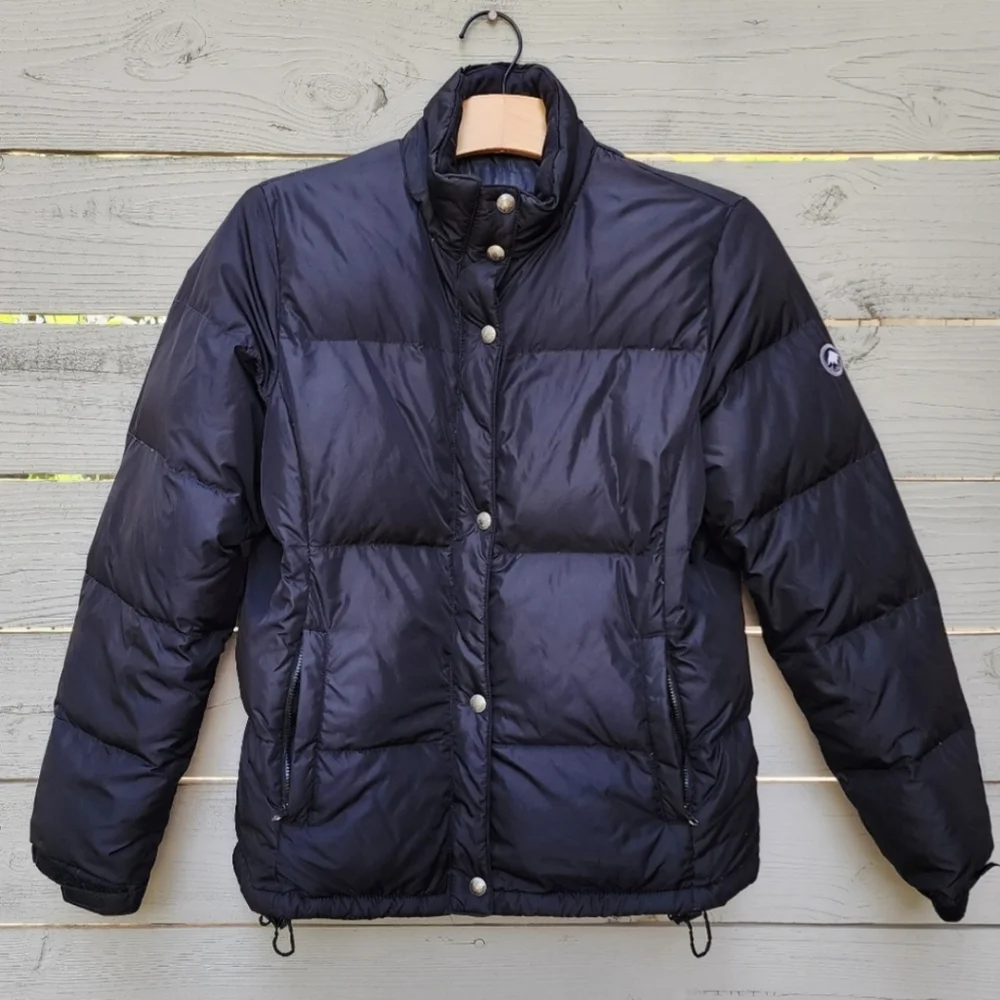 American Eagle Black Duck Down Puffer Coat Medium
